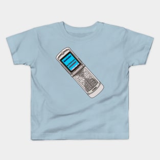 Flip phone  - Reminder - Go complete your assignment Kids T-Shirt